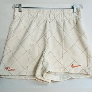 Nike Women's Cream Quilted Shorts